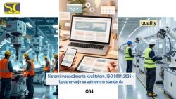Q34 Sistemi menadžmenta kvalitetom. ISO 9001:2026 – Upoznavanje sa zahtevima standarda- Webinar @ StandCert d.o.o.